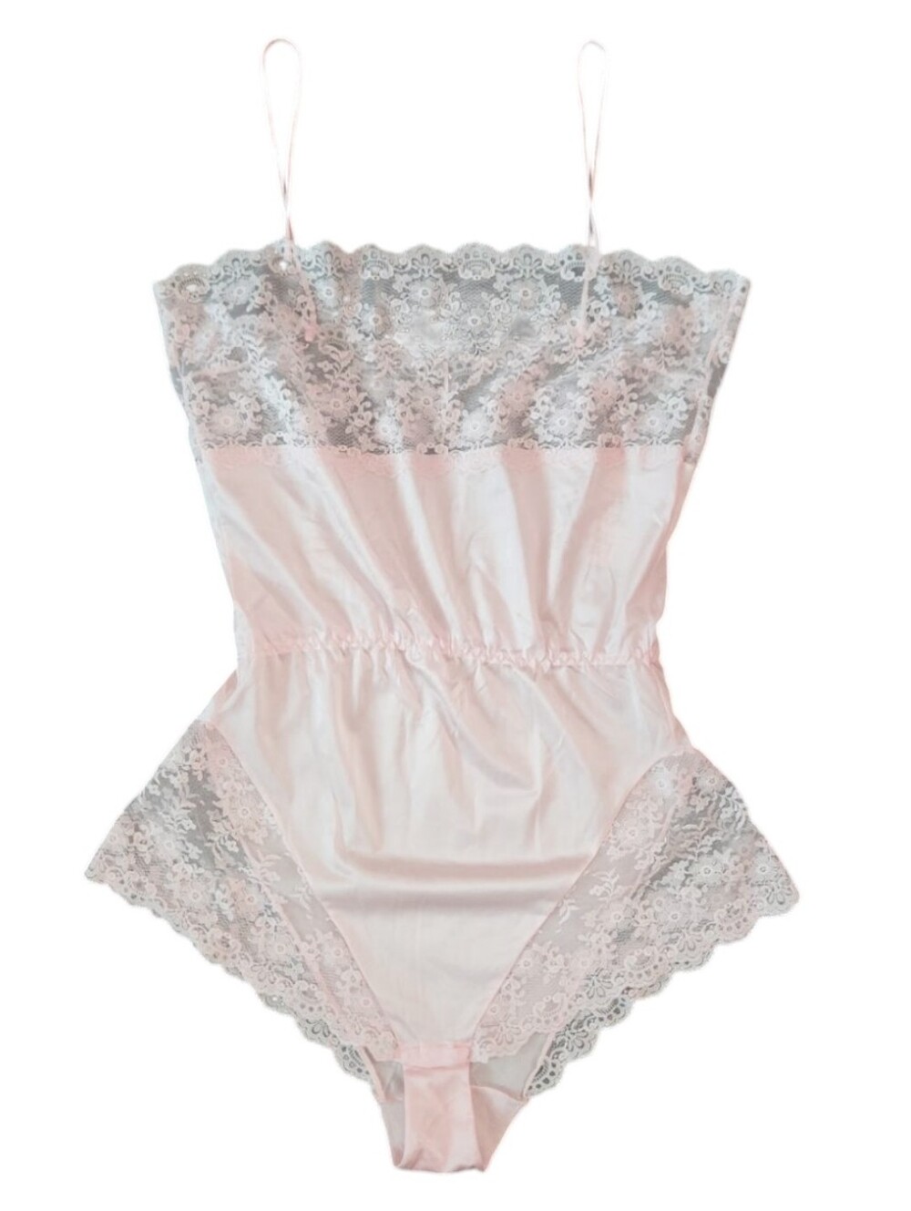 Vintage Montelle | Blush Pink Teddy Romper | Sz Small